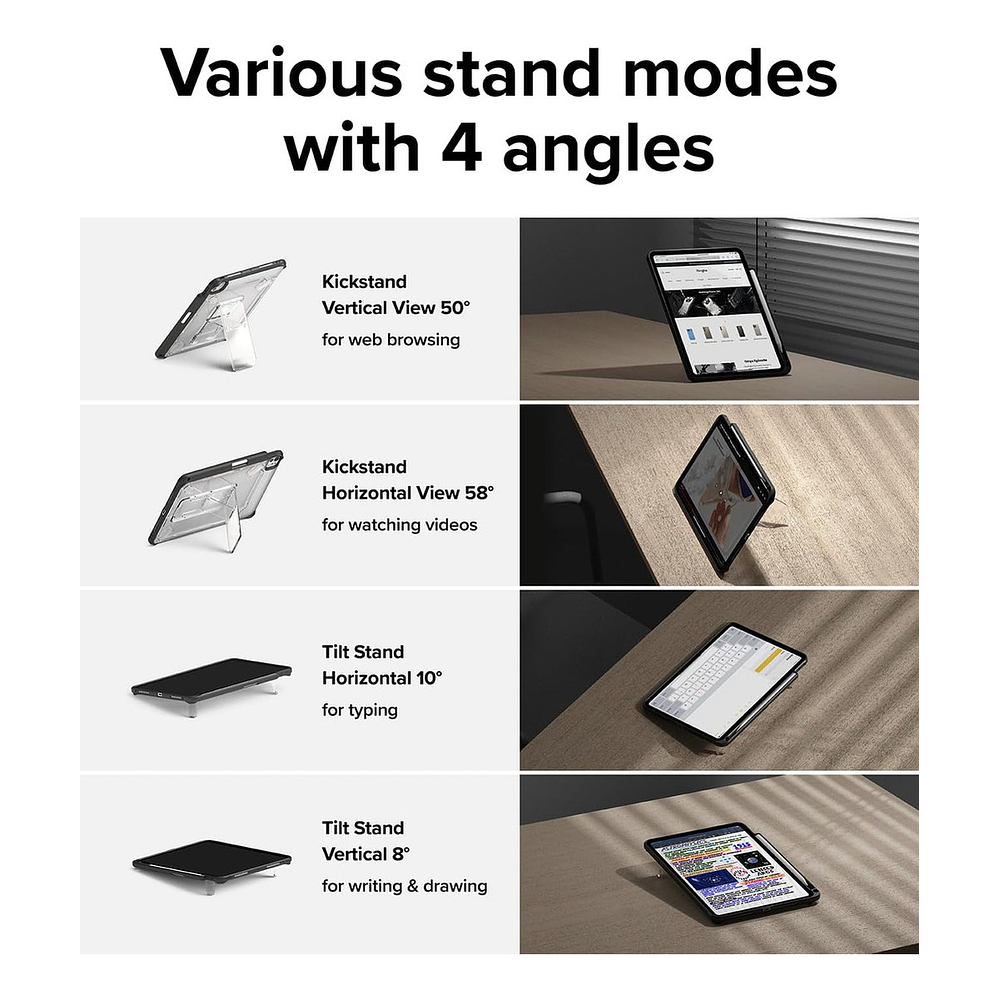 Case Ringke Fusion Para Ipad Pro 11 M5 (2025) A3357 A3358 7