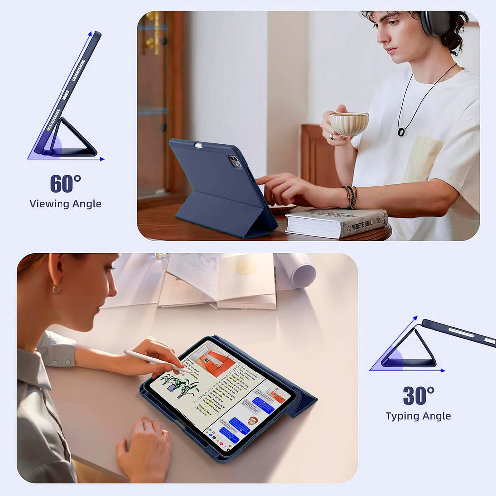 Funda Case Para Ipad Pro 11 M5 (2025) 5gen Navy A3357 A3358 8