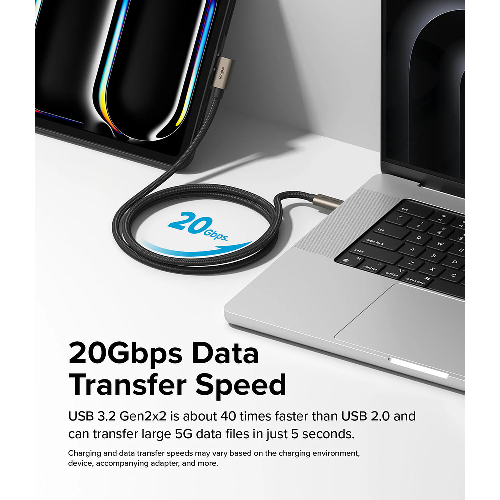 Cable Ringke 240w Usb-c 2m Para Ipad Pro 11 M5 A3357 A3358 6