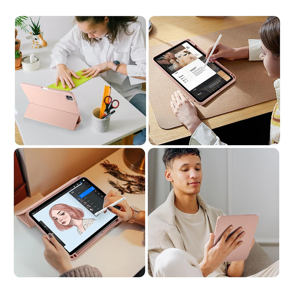 Funda Case Para Ipad Pro 11 M5 (2025) 5gen Rose A3357 A3358 8