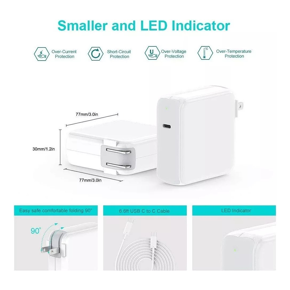 Cargador Szpower Usb-c 87w Para Ipad Pro 13 M5 A3360 A3361 2