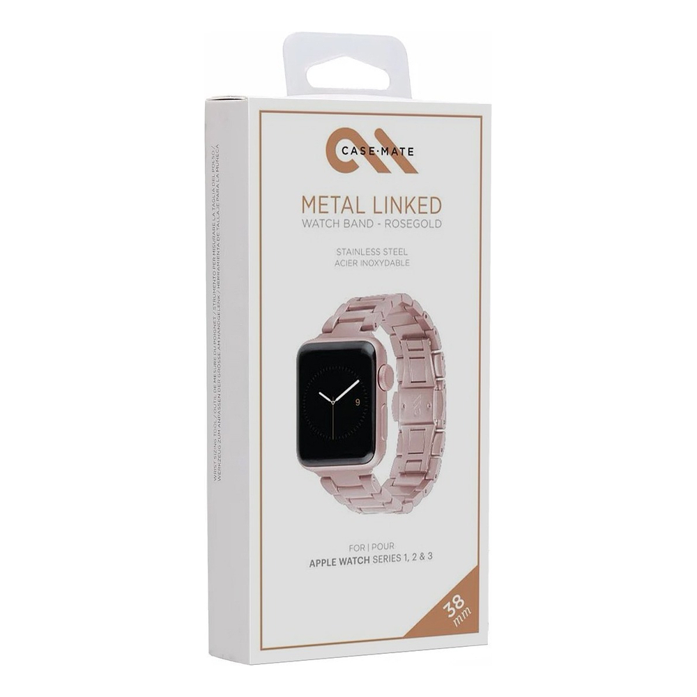 Correa D Acero Case Mate Para Apple Watch Serie 11 42mm Rose 2