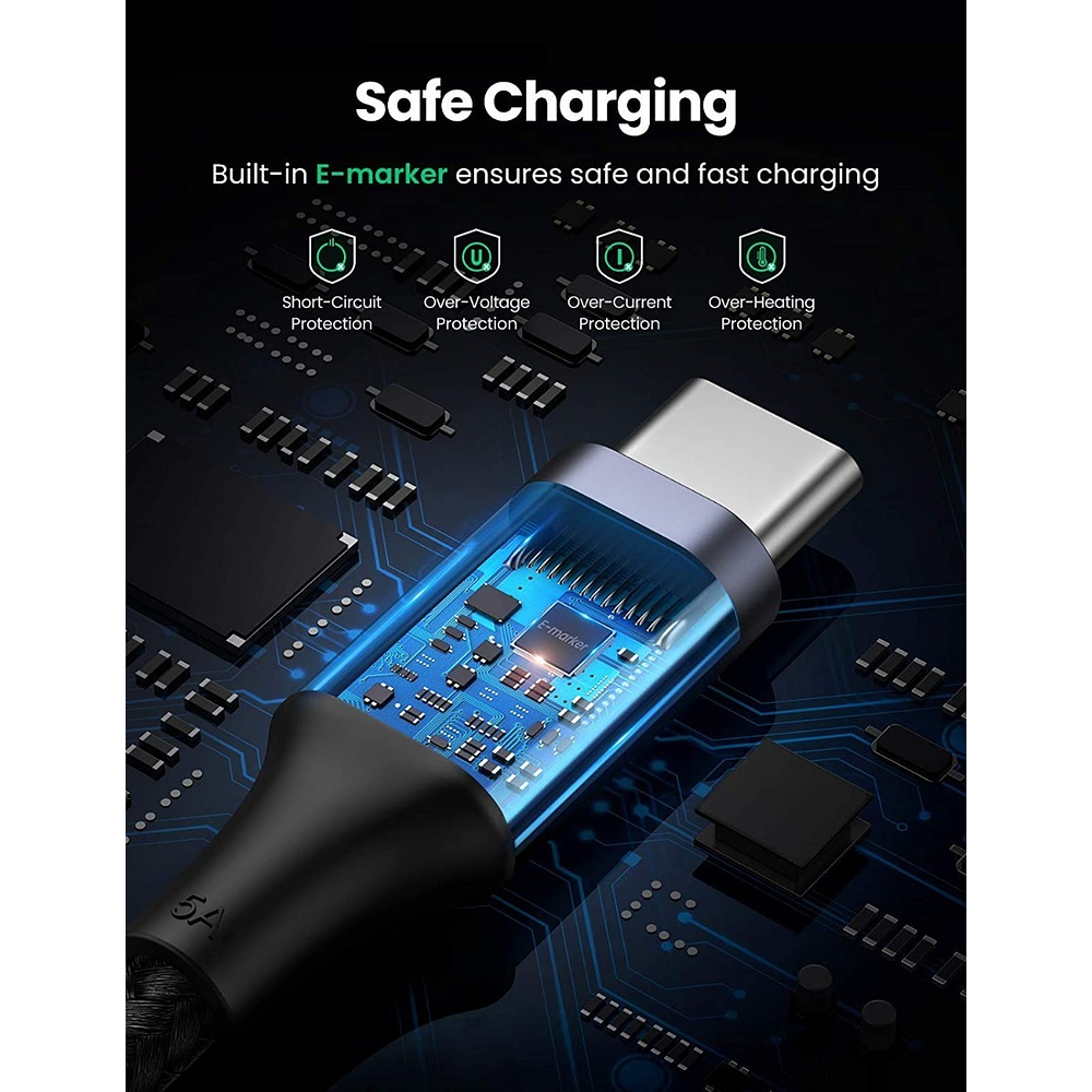 Cable Ugreen Usb-c Nylon 2m Para Ipad Pro 13 M5 A3360 A3361 6