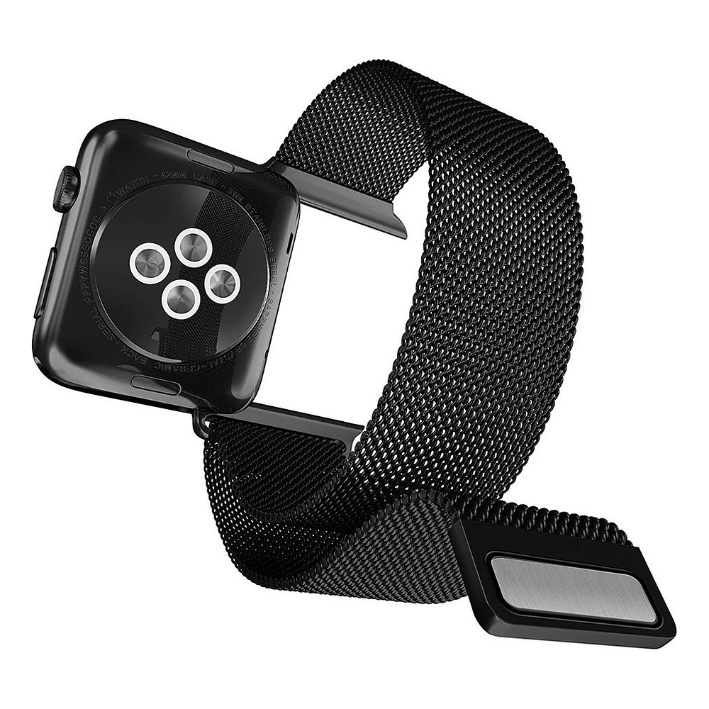 Correa De Acero X-doria Para Apple Watch Serie 11 42mm Negro 6