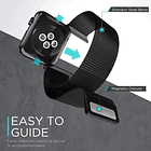 Correa De Acero X-doria Para Apple Watch Serie 11 42mm Negro 7