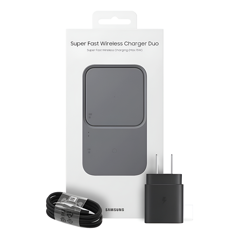 Cargador inalámbrico Samsung Wireless Charger Duo 15w Para Galaxy Z Flip7 Fold7 1