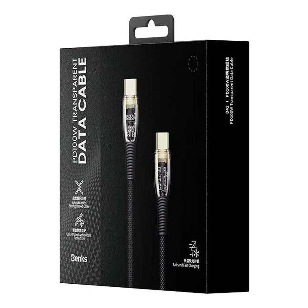 Cable D Nylon Benks Usb-c 100w 5a Para Galaxy Flip7 Fold7 2m 5