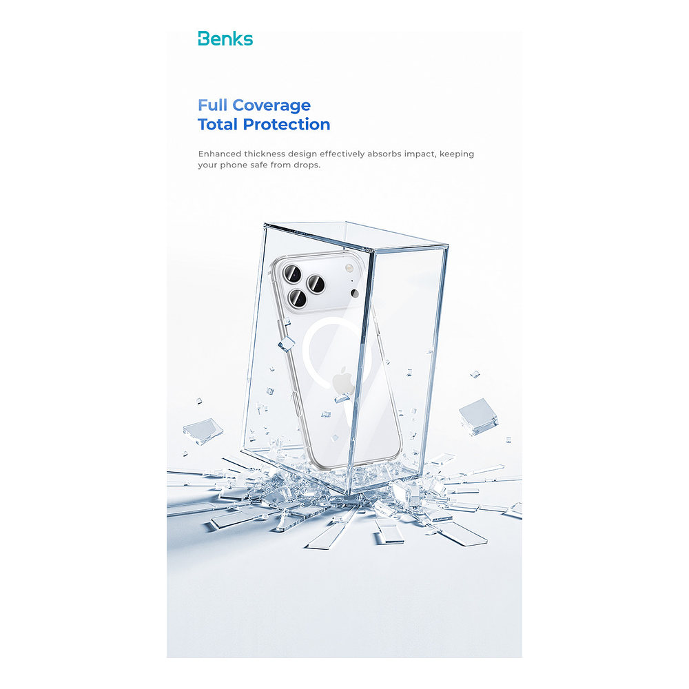 Case Benks Lucent Pro Magsafe Crystal Iphone 17 Air 6.5 8