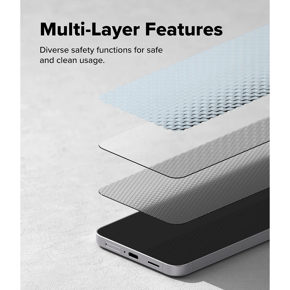 Mica De Vidrio Ringke Easy Slide Para Galaxy S25 Fe 5g 2pack 8