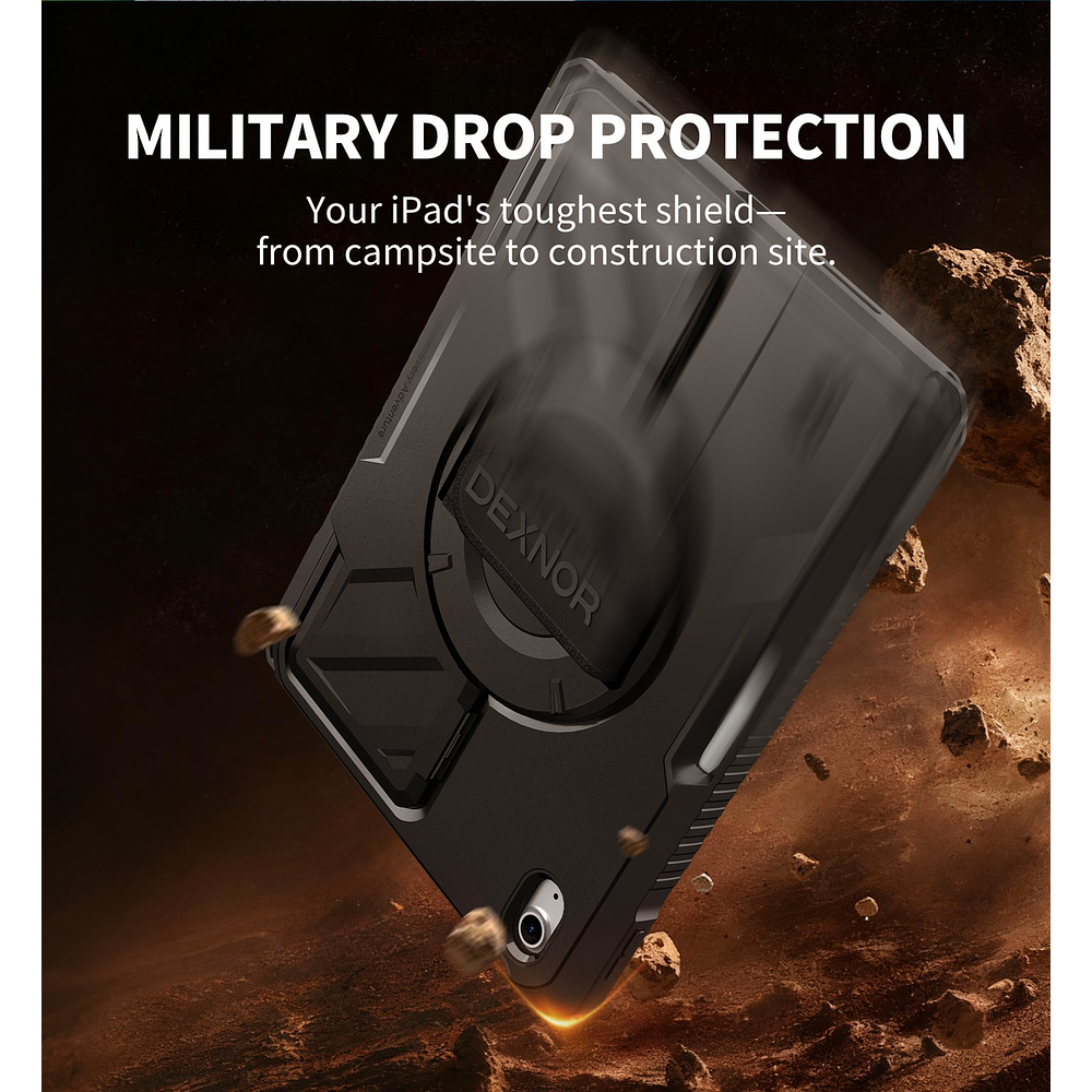 Case Dexnor 360° Para Ipad A16 Chip 11ma Gen A3354 A3355 A3356 (2025) C/ Mango 2