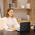 Case Mosiso Para Macbook Air 15 M4 A3241 (2025) Black + Mica 5