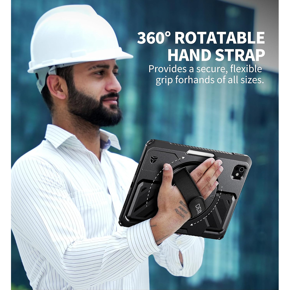 Case Dexnor 360° Para Ipad Pro 11 M4 A2836 A2837 Con Mango 4