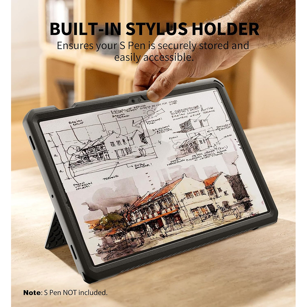 Dexnor Case 360° Para Galaxy Tab S9 Fe X510 Con Mango 2