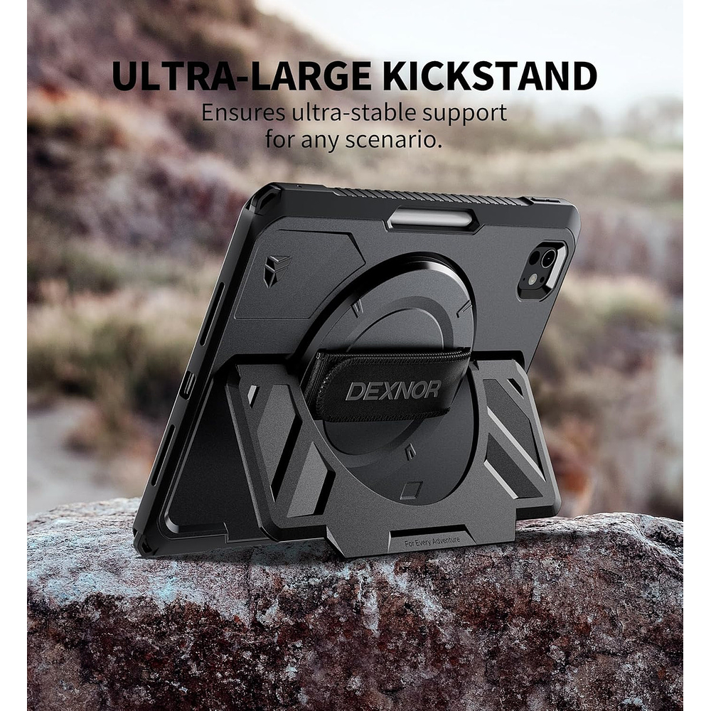 Case Dexnor 360° Para Ipad Pro 11 M4 A2836 A2837 Con Mango 5