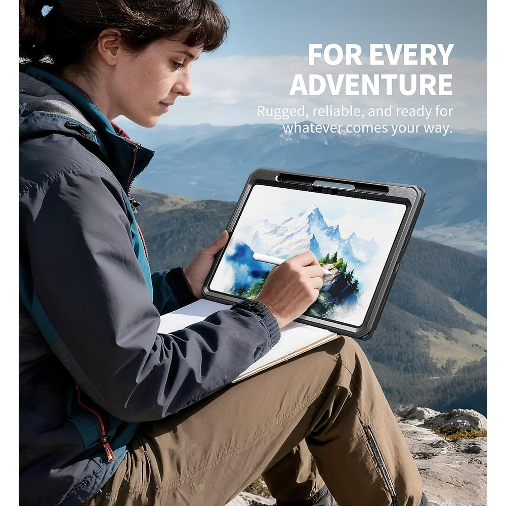 Case Dexnor 360° Para Ipad Pro 11 M4 A2836 A2837 Con Mango 6