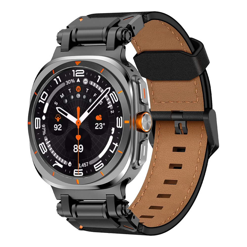 Correa D Acero | Cuero Wingle Para Galaxy Watch Ultra 2025 47mm 2