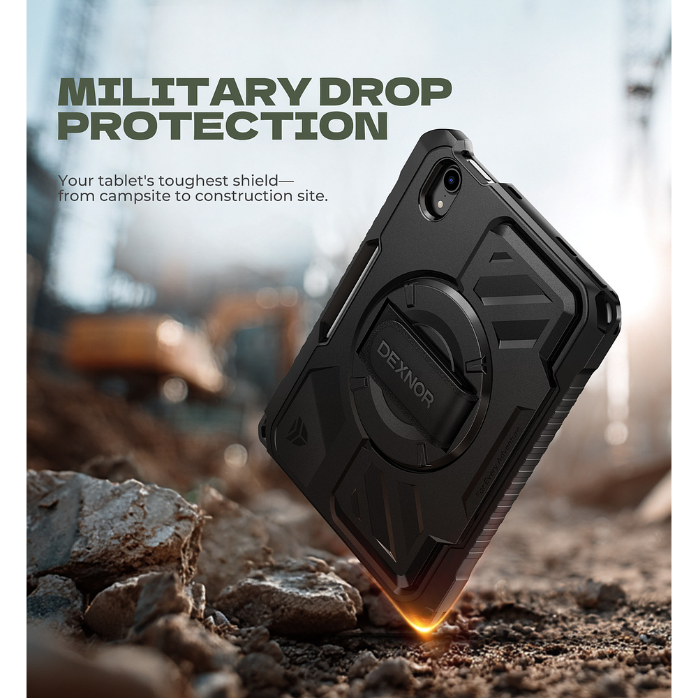 Case Dexnor 360° Para Ipad Mini 7 Gen A2993 A2995 C/ Mango 6