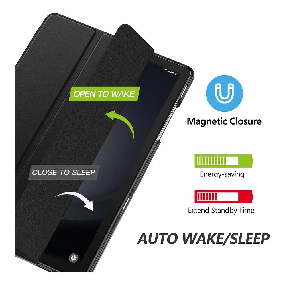 Case Moko Para Galaxy Tab A11 Plus X230 X236 Protector Negro 3