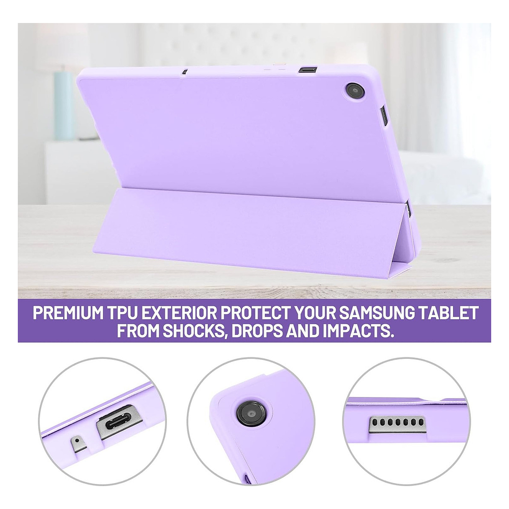 Case Funda Estuche Para Galaxy Tab A11 Plus X230 X236 Lila 2