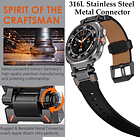 Correa D Acero | Cuero Wingle Para Galaxy Watch Ultra 2025 47mm 3