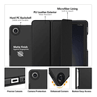 Case Moko Para Galaxy Tab A11 Plus X230 X236 Protector Negro 4