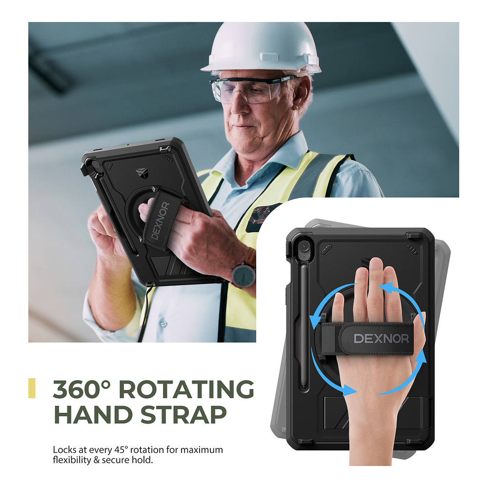 Dexnor Case 360° Para Galaxy Tab S9 Fe X510 Con Mango 6