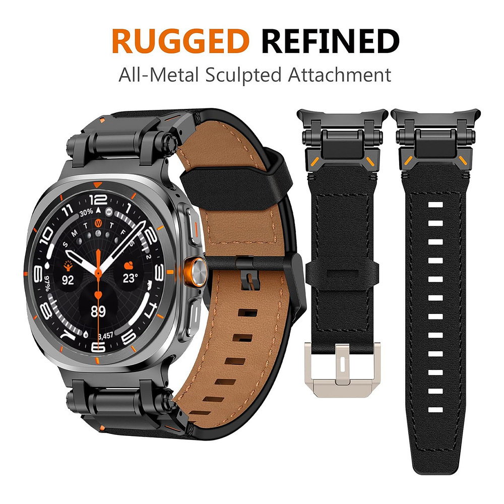 Correa D Acero | Cuero Wingle Para Galaxy Watch Ultra 47mm 5