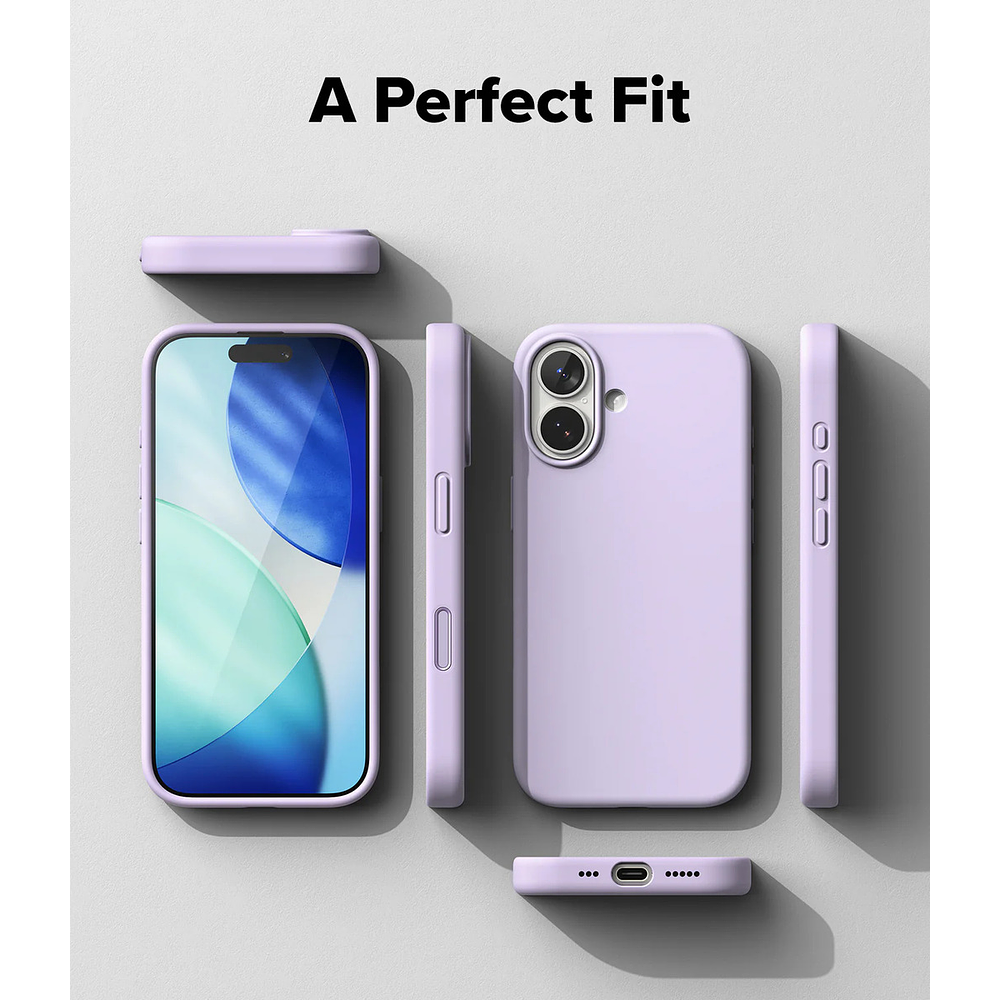 Case Ringke Silicone Magsafe Para Iphone 17 Normal 6.3 Purple 7