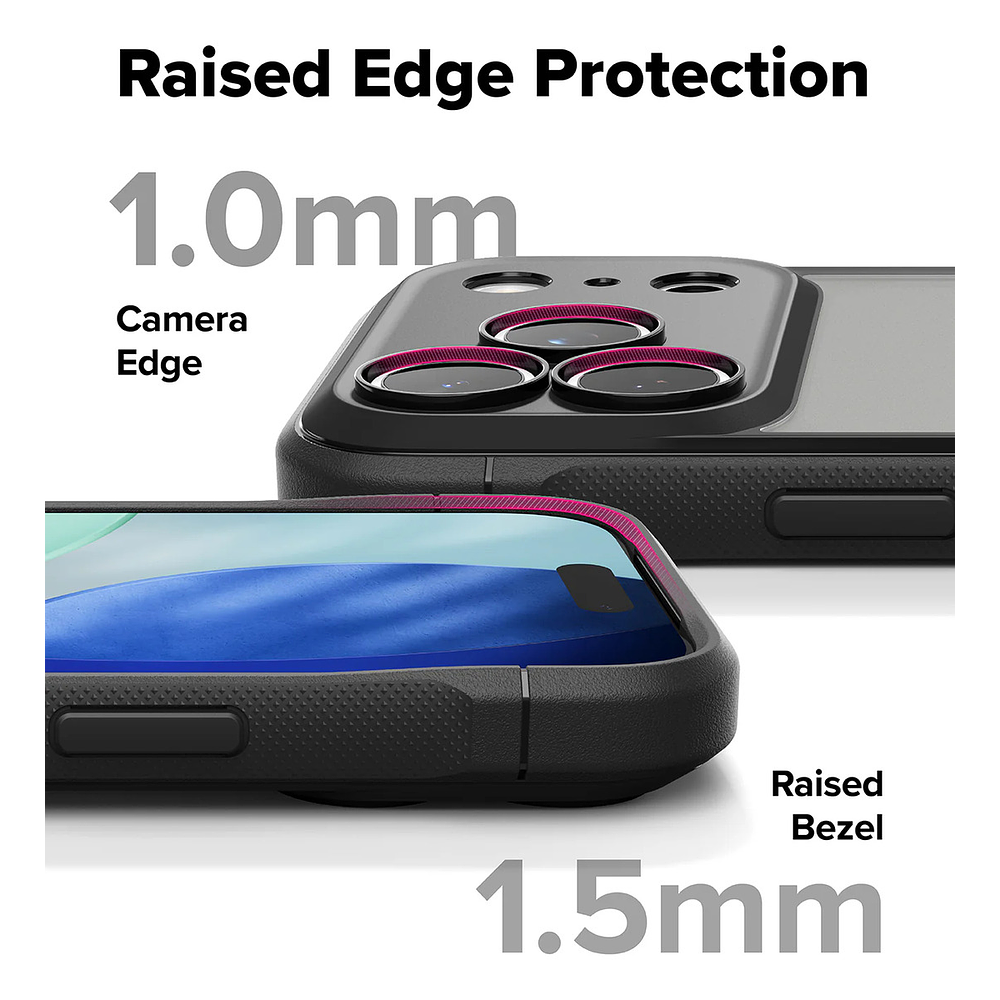 Case Ringke Fusion Bold Para Iphone 17 Pro 6.3 Matte Smoke 8