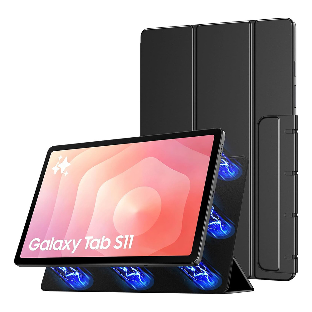Moko Book Cover Case Magnetico Para Galaxy Tab S11 X730 (2025) Negro 1