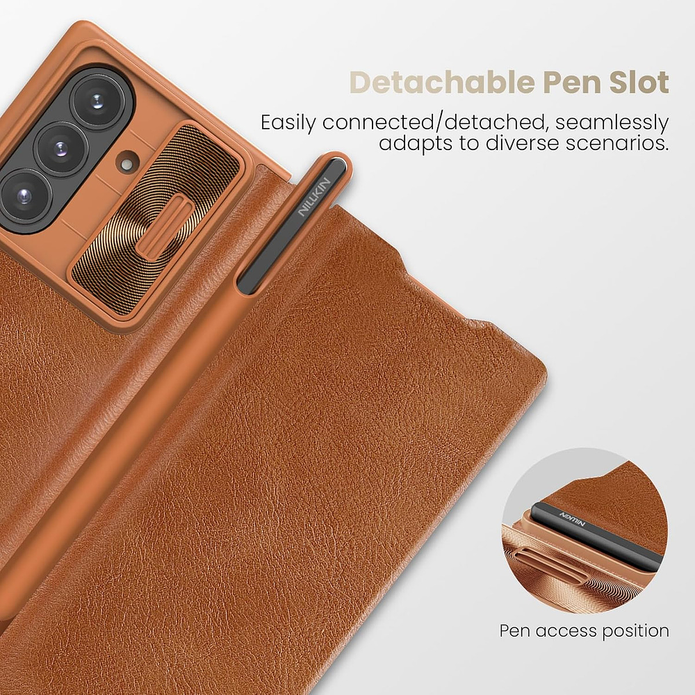 Case Nillkin Para Galaxy Z Fold 7 Fold7 Con Portalapiz Camel 3