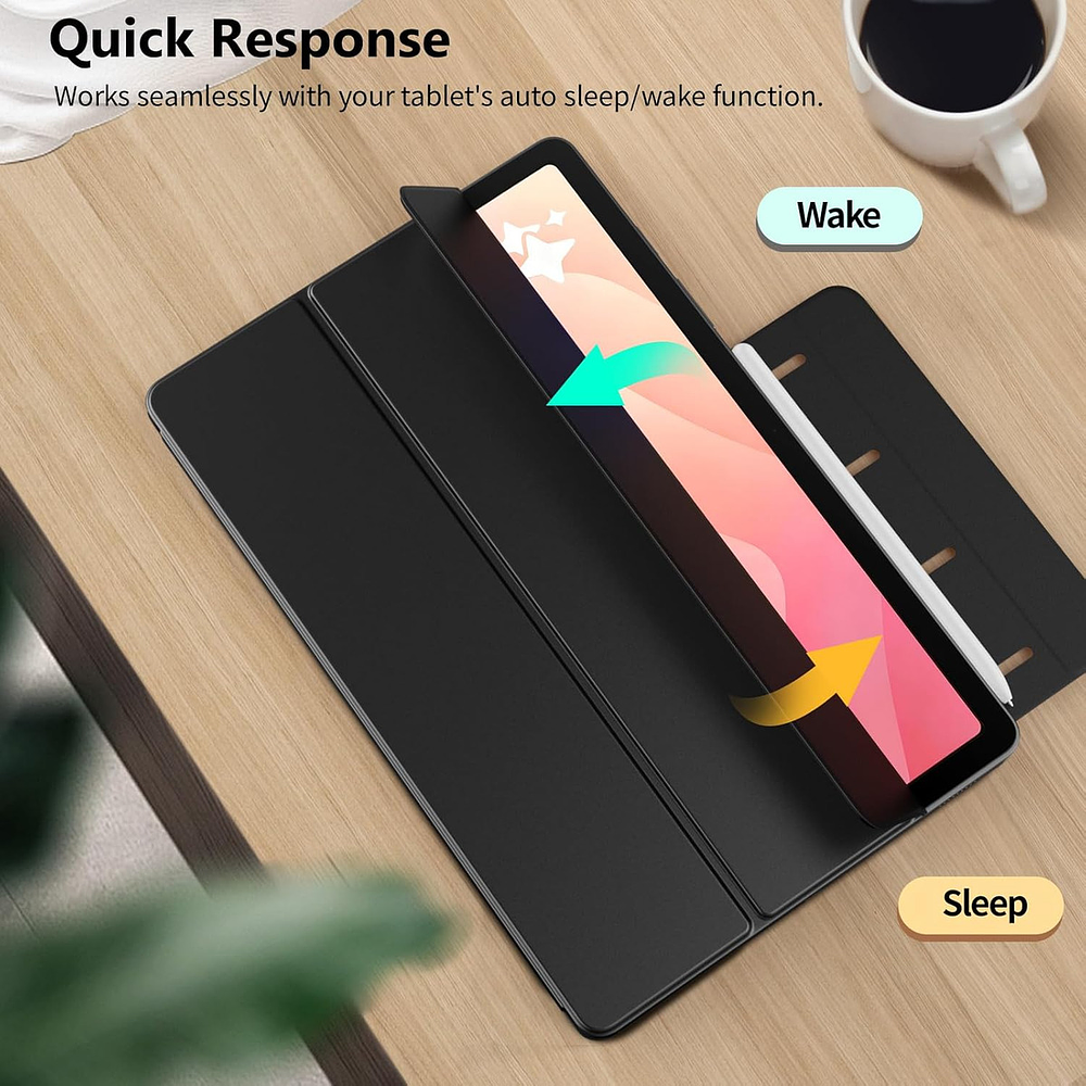 Moko Book Cover Case Magnetico Para Galaxy Tab S11 X730 (2025) Negro 5