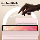 Moko Book Cover Case Magnetico Para Galaxy Tab S11 X730 (2025) Rose 2