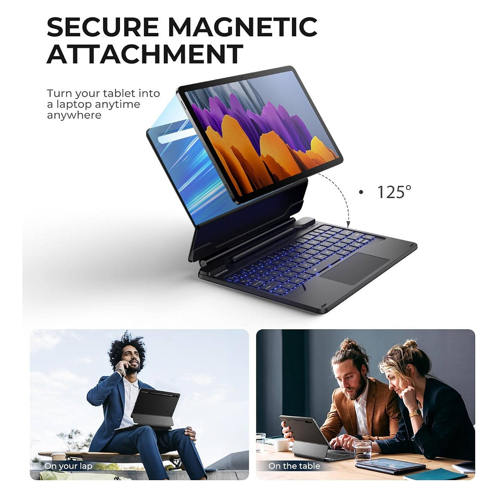 Case Teclado Dexnor Touch Para Galaxy Tab S8 11 X700 X706 5