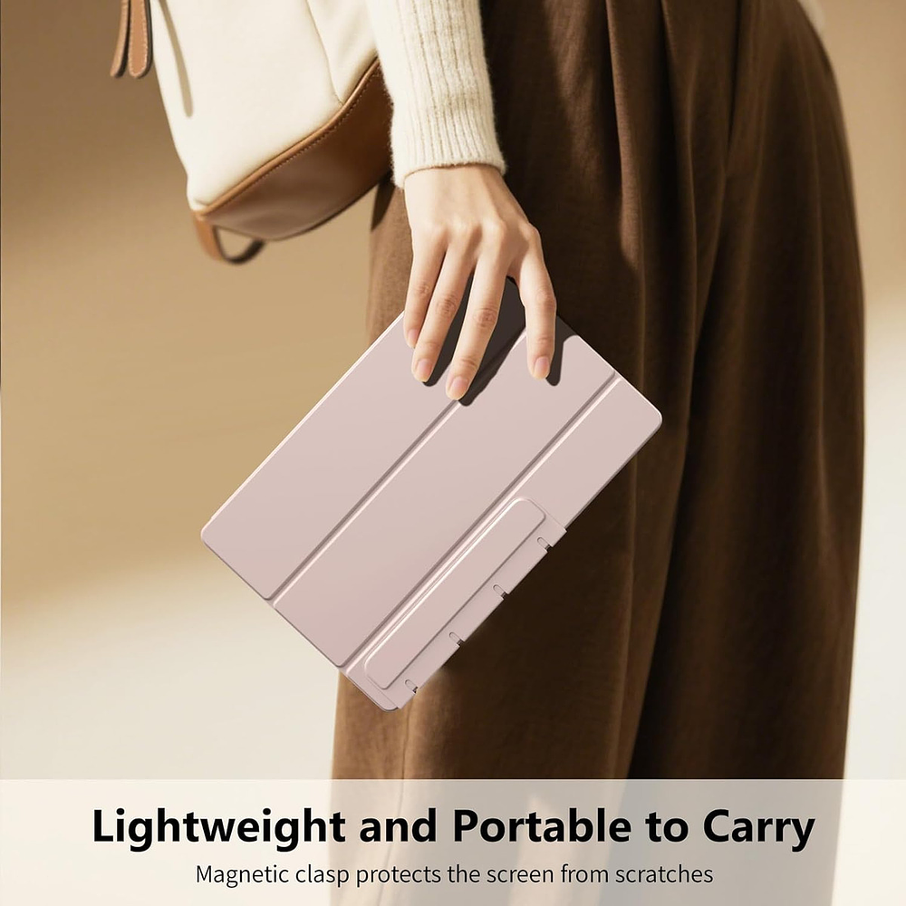 Moko Book Cover Case Magnetico Para Galaxy Tab S11 X730 (2025) Rose 4
