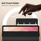 Moko Book Cover Case Magnetico Para Galaxy Tab S11 X730 (2025) Negro 7