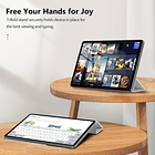 Moko Book Cover Case Magnetico Para Galaxy Tab S11 X730 (2025) Gray 5