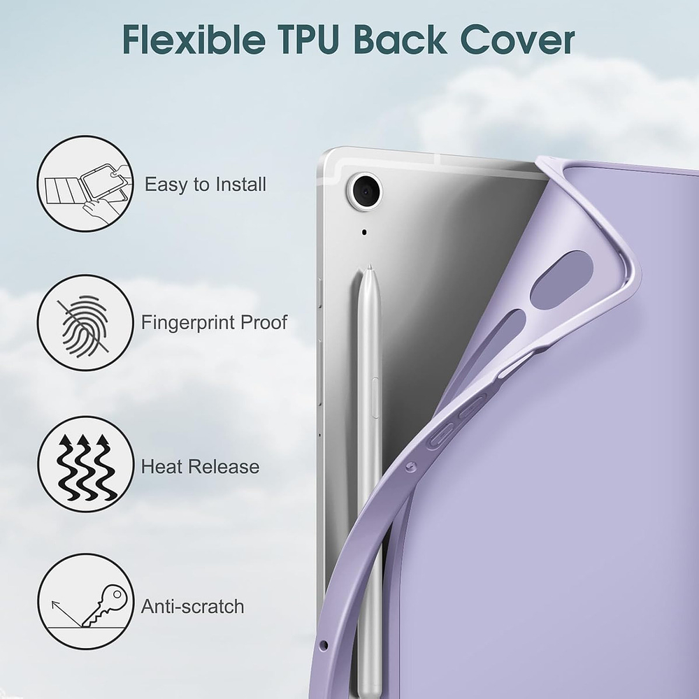 Smart Case Para Galaxy Tab S10 Lite X400 X406 (2025) Lila 2