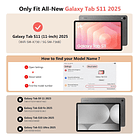 Moko Book Cover Case Magnetico Para Galaxy Tab S11 X730 (2025) Rose 6