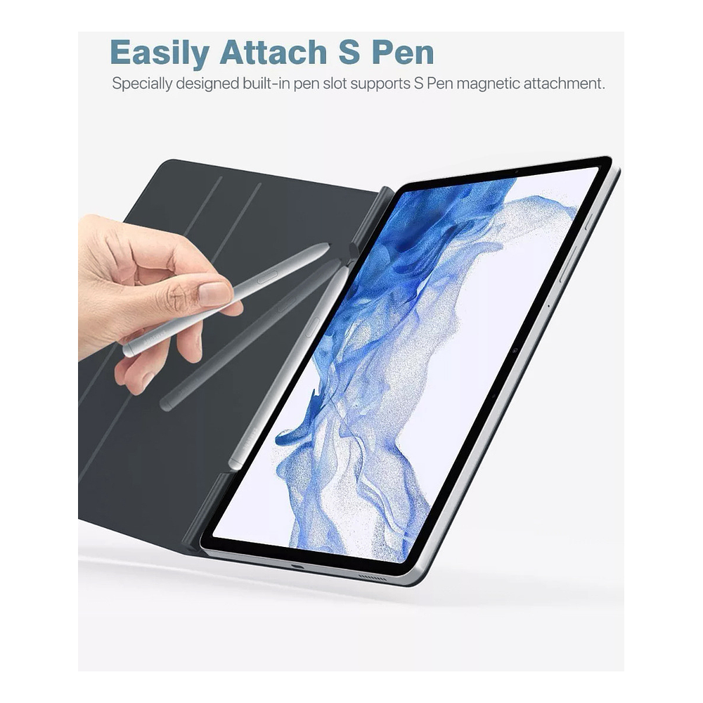 Moko Book Cover Case Magnético Para Galaxy Tab S10 Lite X400 5