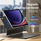 Case Con Teclado Magnético Para Galaxy Tab S10 Lite X400 5