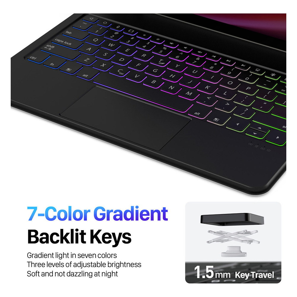 Case Con Teclado Magnético Para Galaxy Tab S10 Lite X400 8