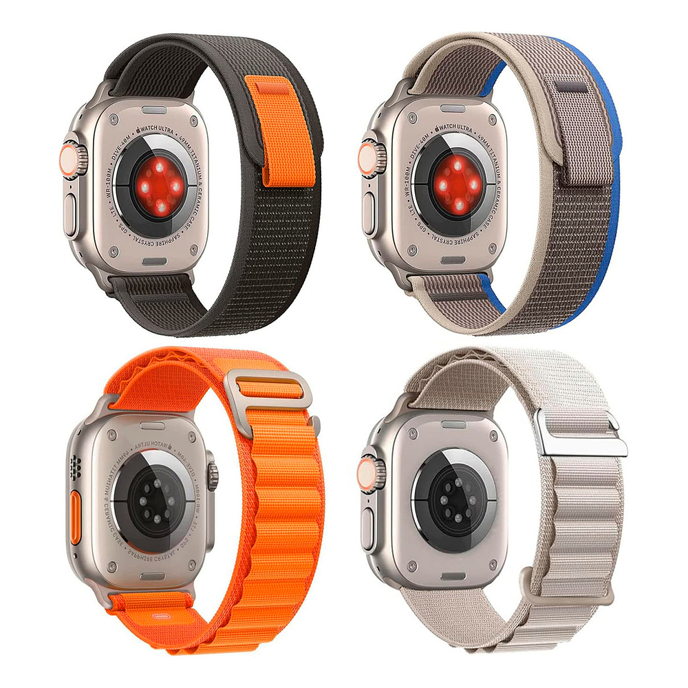Correa De Nylon Para Apple Watch Ultra 3ra 49mm 4pack Varios 1