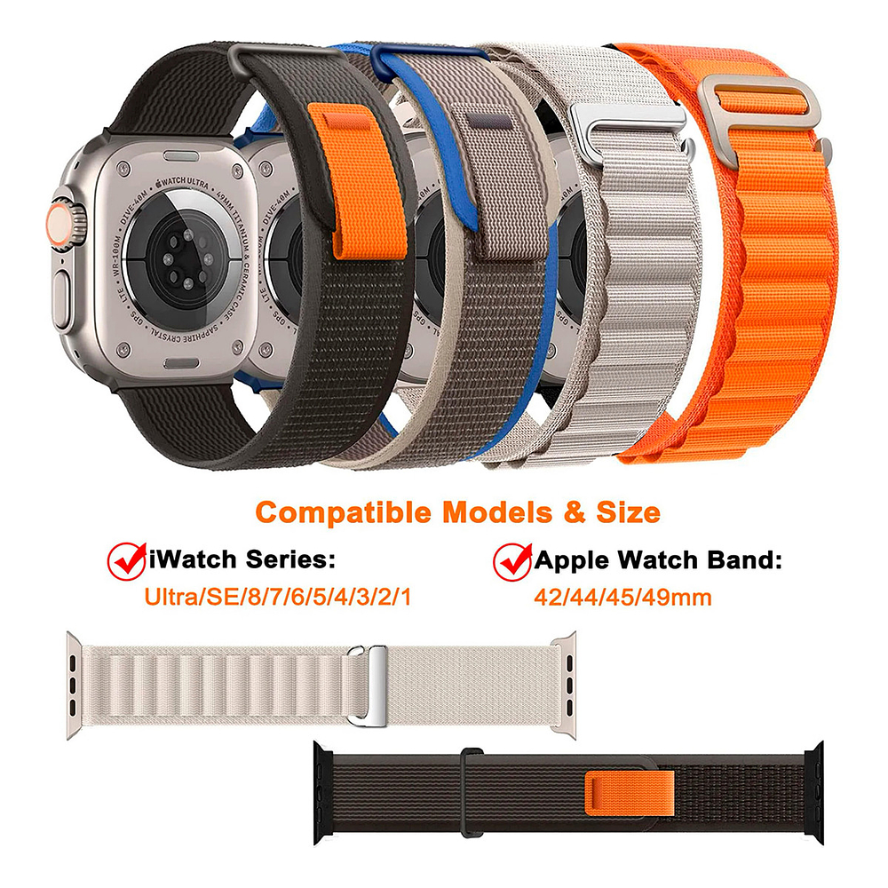 Correa De Nylon Para Apple Watch Ultra 3ra 49mm 4pack Varios 2