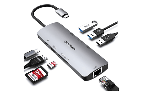 Hub Upgrow Ethernet 8en1 Para Galaxy Tab S11 Ultra X930