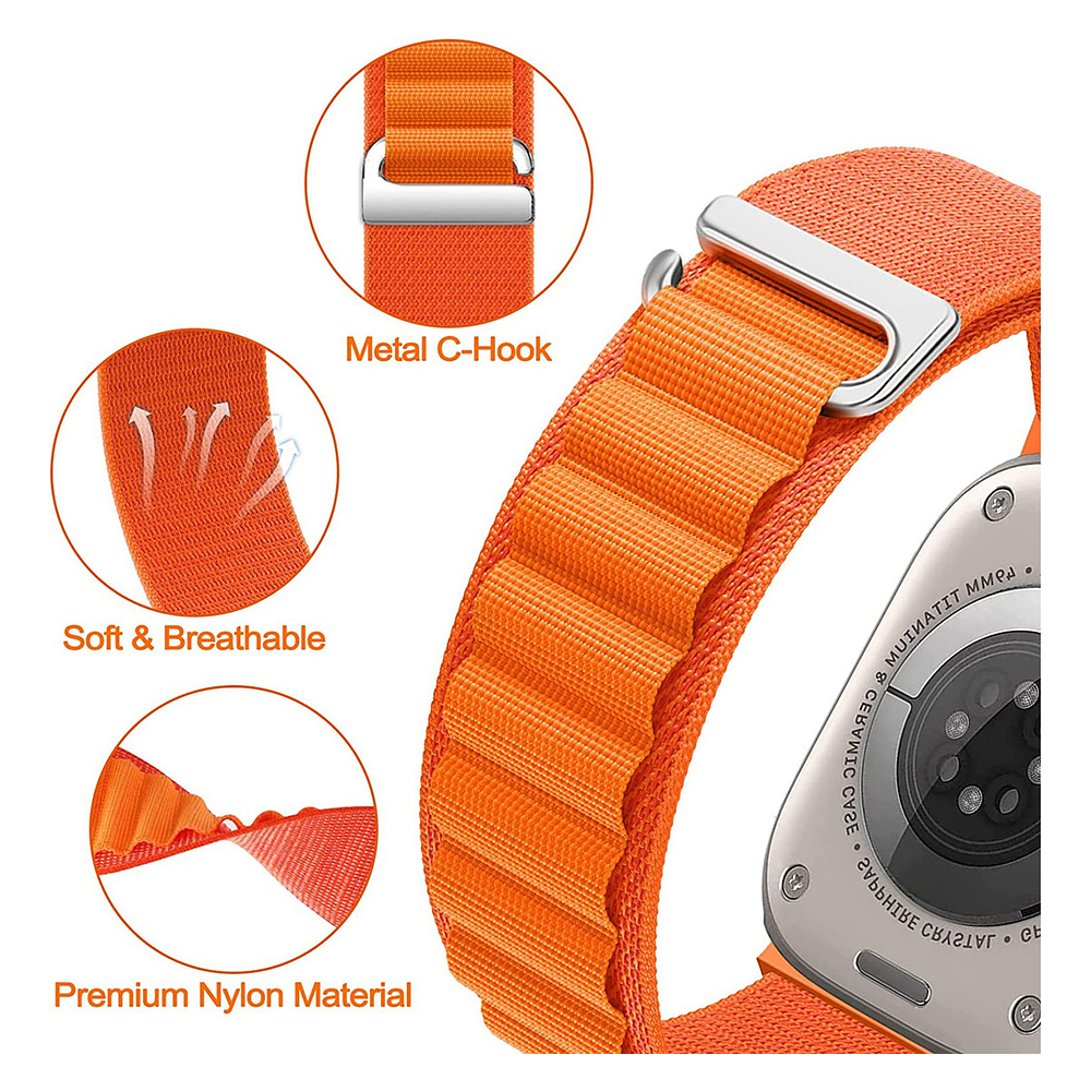 Correa De Nylon Para Apple Watch Ultra 3ra 49mm 4pack Varios 7