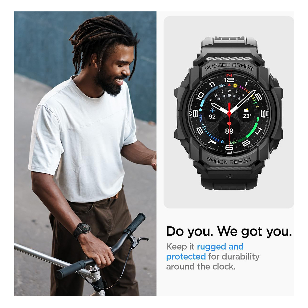 Case Correa Spigen Rugged Armor Pro Galaxy Watch Ultra 2025 47mm 4