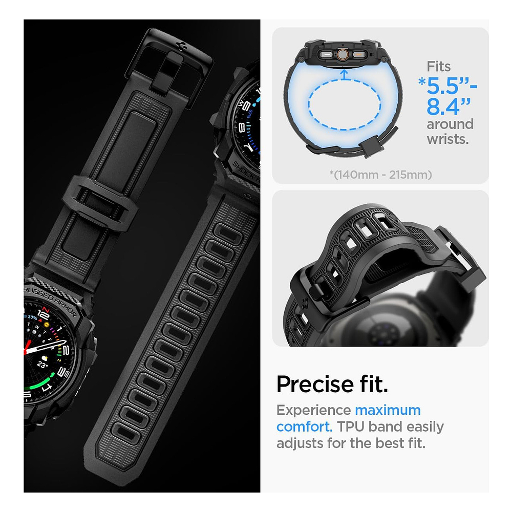 Case Correa Spigen Rugged Armor Pro Galaxy Watch Ultra 2025 47mm 5