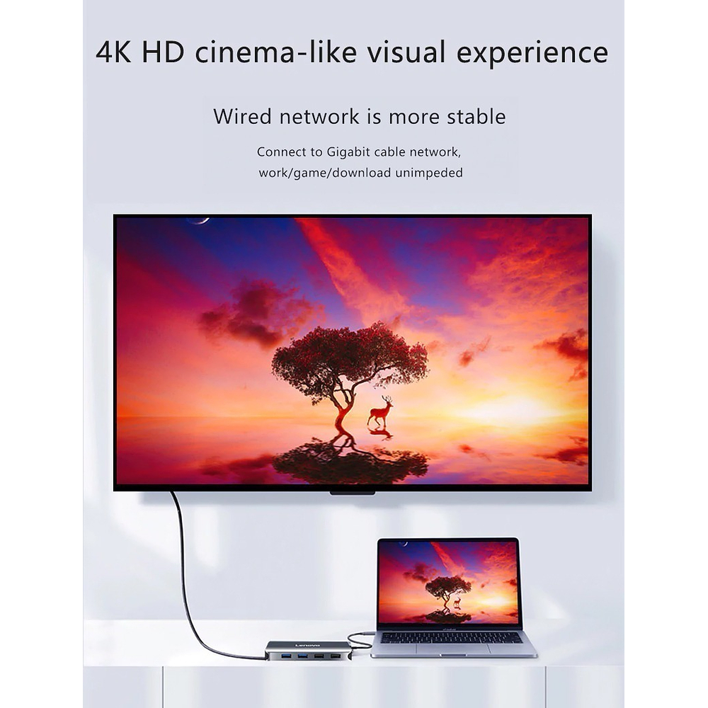 Hub Lenovo 8en1 Para Macbook Pro 14 M5 (2025) A3434 6