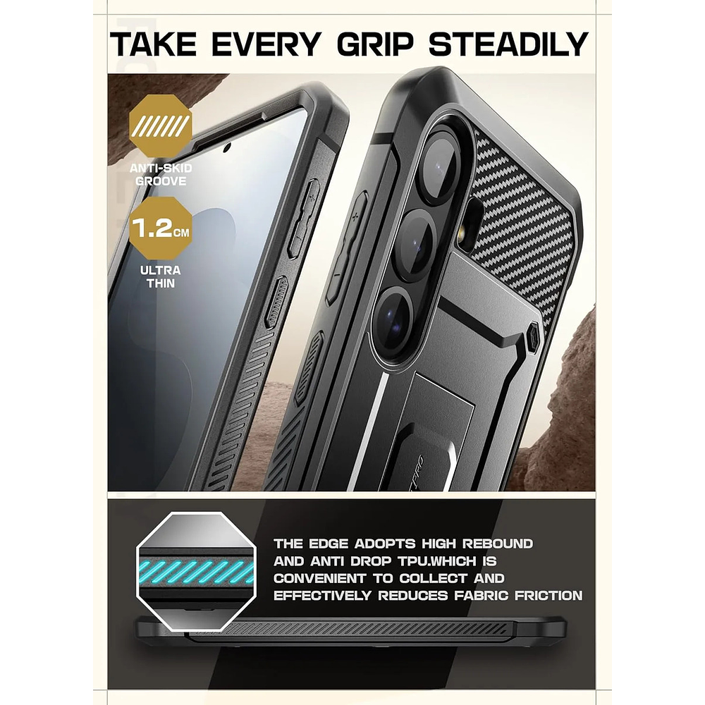 Case Supcase Para Galaxy S25 Fe Fan Edit 2025 Protector 360° 3